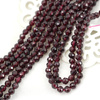 Granat kula fasetowana 3mm [sznur 39cm]