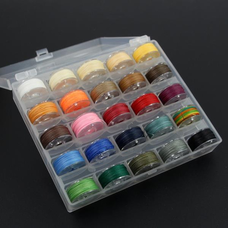 Nici nylonowe woskowane 0,45mm [zestaw 25x16ml]