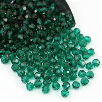 Preciosa Round Bead Emerald 4mm [10szt]