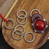 Metalowe kółko ring skręcany srebrny 23mm 