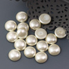 Glass Pearl Cabochon Light Cream 12mm