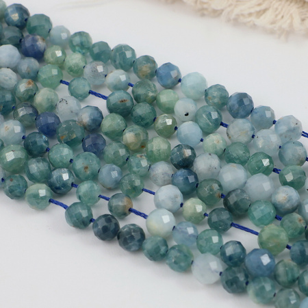Kyanit zielony kula fasetowana 6-7mm