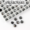 5062 Swarovski Jet Hematite Round Spike Bead 5,5mm - 1 hole [2szt]
