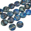 Jaspis lazurowe wybrzeże moneta granatowy 30mm