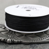 Sznurek pleciony poliestrowy czarny 0,8mm Pega [1metr]