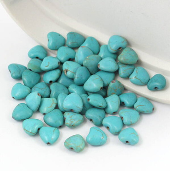 Howlit turkusowy serce 12mm