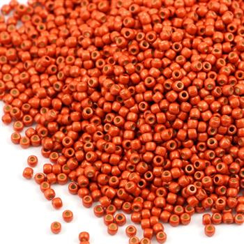 Toho Round 11/0 PermaFinish - Matte Galvanized Saffron [10g]