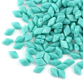 GemDuo 5x8mm Turquoise Green Opaque [20szt]