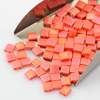 Miyuki Tila Beads 5x5x1,9mm Opaque Orange Matted AB [30szt]