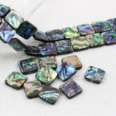 Muszla paua kwadrat 16mm