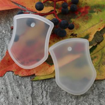 Forma silikonowa do odlewów z żywicy zawieszka tarcza 43x29mm