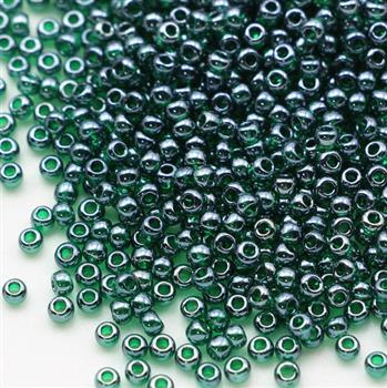 Toho Round 11/0 Transparent-Lustered Green Emerald [10g]