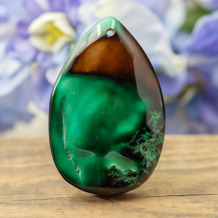 Zawieszka agat łezka 50x32mm