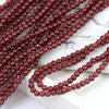 Granat kula gładka 3mm [sznur 50cm]