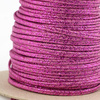 Sznurek sutasz POLSKI 3mm melanż brudny róż + met.róż [1metr]