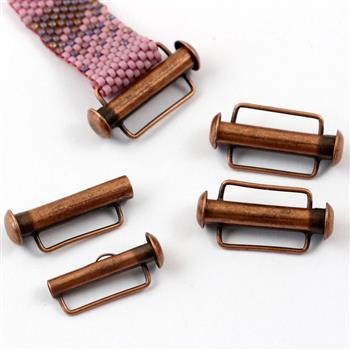 Zapięcie wsuwane typu SLIDE miedziane 21,5mm