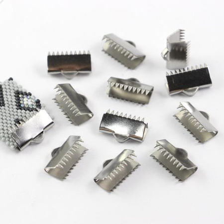 Zakończenie zaciskane krokodylek stal szlachetna 13mm