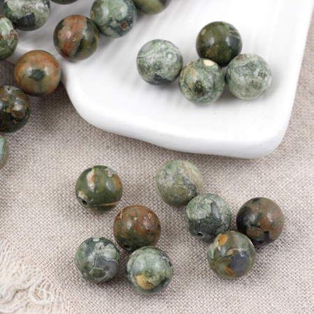 Jaspis riolit kula gładka 11mm