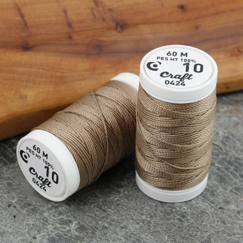 Supermocne nici Craft złoty beż nr  10 [szpula 60m]