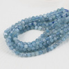 Akwamaryn kula fasetowana 3,5mm [sznur 39cm]