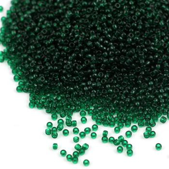 Toho Round 15/0 Transparent Green Emerald [5g]