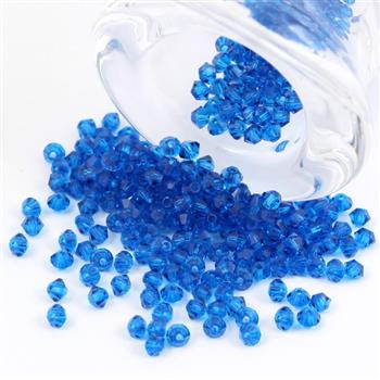 Preciosa Bicone Bead Rondelle Capri Blue 3mm [20szt]