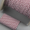 Sznurek sutasz POLSKI 3mm melanż zebra bordowa [1metr]