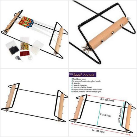 Krosno metalowe Beadsmith z regulacją długości szerokie