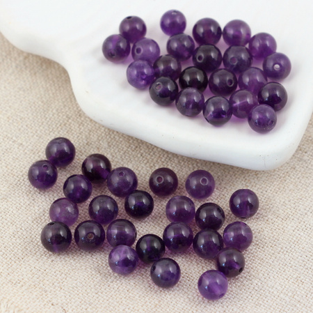 Ametyst kula gładka 6mm