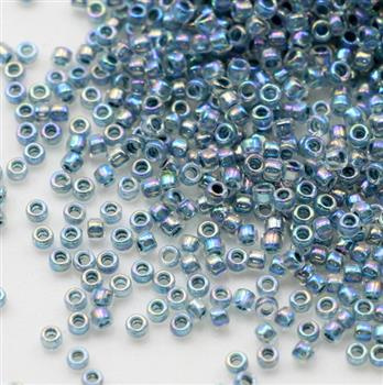 Toho Round 15/0 Inside-Color Rain Crystal Montana Blue Lined [5g]