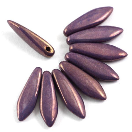 Dagger Chalk White Lila Vega Luster 5x16mm [10szt]
