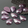 Kaboszon ceramiczny luster fioletowy łezka 24x18mm