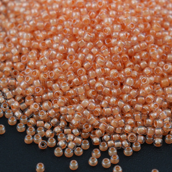 Toho Round 11/0 Inside-Color Crystal/Salmon-Lined [10g]