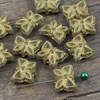 Butterfly Beads Crystal Gold 15x12mm