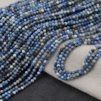 Lapis lazuli kula fasetowana 3mm [sznur 39cm]