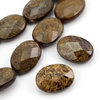 Bronzyt owal fasetowany 30x22mm