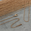 Łańcuszek gotowy z zapięciem stal szlachetna rose gold [40+5cm]