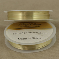 Drut miedziany LIGHT GOLD 0,50mm/6m