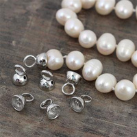 Kapturek tulejka do naszyjników srebrna 12x8mm