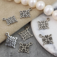 Zawieszka ażurowa gwiazdka stal szlachetna 12x10mm