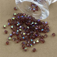 Preciosa Bicone Bead Rondelle Light Burgundy AB 4mm [20szt]