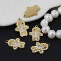 Zawieszka stal szlachetna pozłacana Pan Ciastek 16x12mm