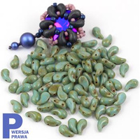 ZoliDuo (Right) 5x8mm Turquoise Travertin [10szt]