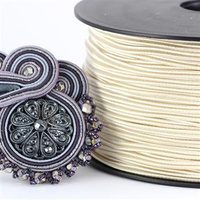 Sznurek sutasz acetat ITALY 2,5mm heavy cream [1metr]