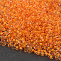 Matubo 8/0 Crystal Orange Neon Lined [10g]