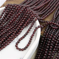 Granat kula gładka 4mm [sznur 39cm]