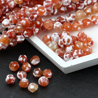 Agat ognisty kula orzech 8mm