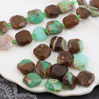 Chryzopraz kwadrat fasetowany 15mm