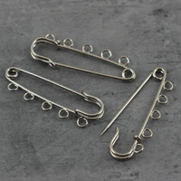 Baza broszki agrafka z ogniwami 55mm/5