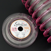 Japońska linka stalowa jubilerska SakuLux 19-splotowa Silver 0,35mm [szpula 100m]
